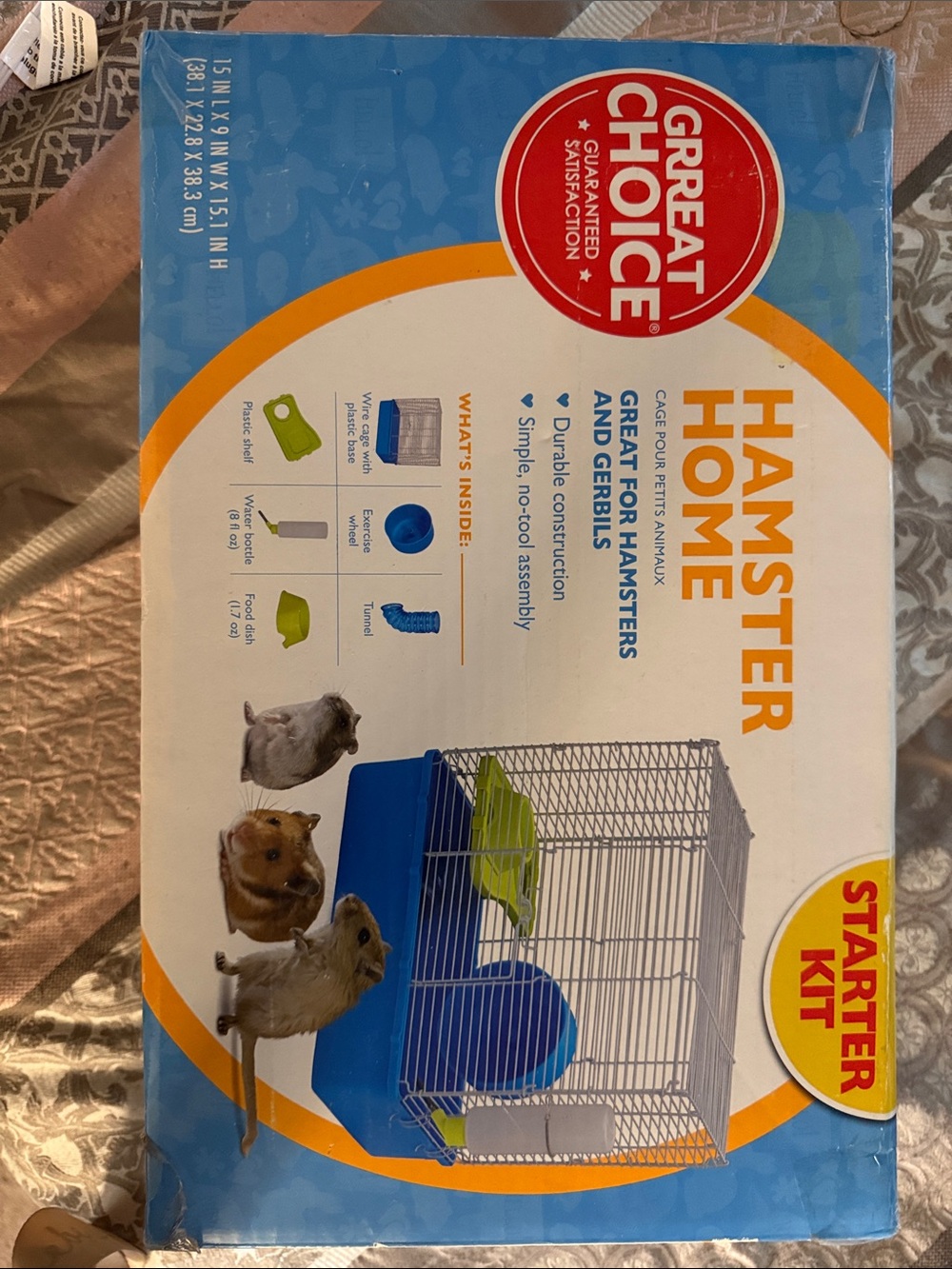 Hamster Home Starter Kit - Blue & Green